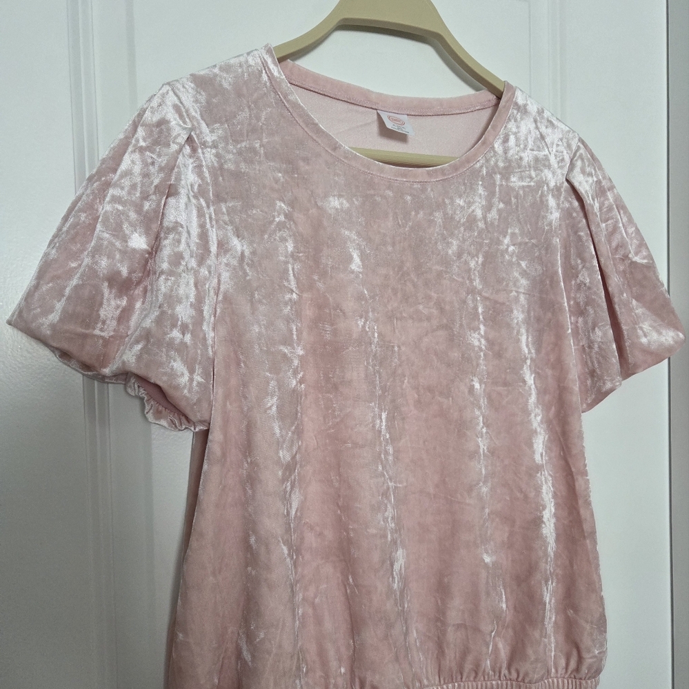 Soft Pink Velvet Top
